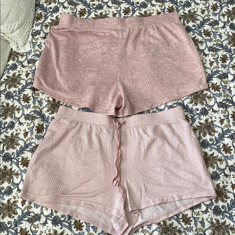 Pink Gingham Women's Sleep Shorts